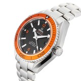 Pre-Owned Omega Pre-Owned Omega Seamaster Planet Ocean Black Steel Mens Watch 232.30.46.21.01.002