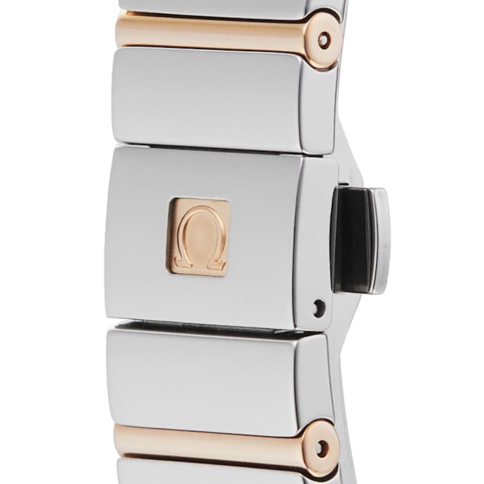 Pre-Owned Omega Constellation Brown Steel and Rose Gold Ladies Watch 123.20.27.60.63.002