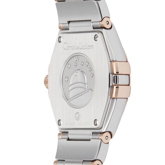 Pre-Owned Omega Constellation Brown Steel and Rose Gold Ladies Watch 123.20.27.60.63.002