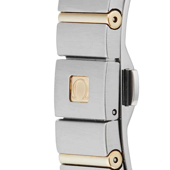 Pre-Owned Omega Constellation White Mother of Pearl Steel and Yellow Gold Ladies Watch 123.25.24.60.55.003