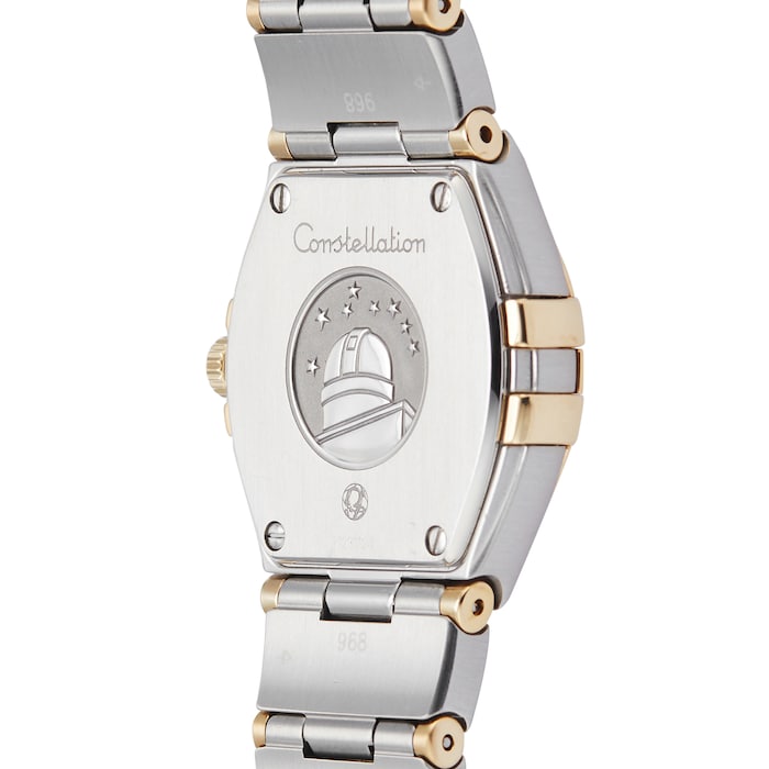 Pre-Owned Omega Constellation White Mother of Pearl Steel and Yellow Gold Ladies Watch 123.25.24.60.55.003