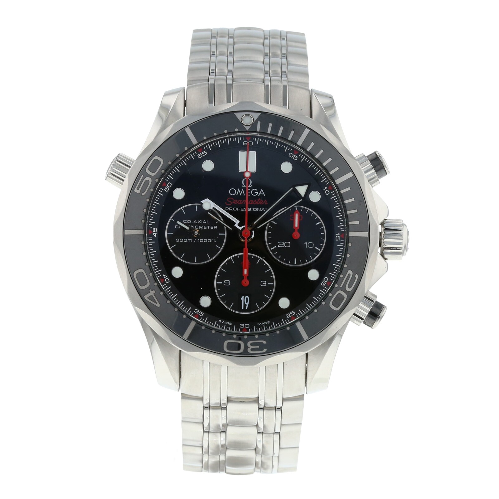 Pre-Owned Omega Seamaster Diver 300M Chronograph Mens Watch 212.30.44.50.01.001