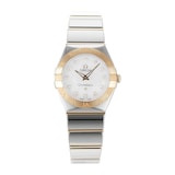 Pre-Owned Omega Constellation Mother of Pearl Steel and Rose Gold Ladies Watch 123.20.24.60.55.004