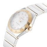 Pre-Owned Omega Constellation Mother of Pearl Steel and Rose Gold Ladies Watch 123.20.24.60.55.004