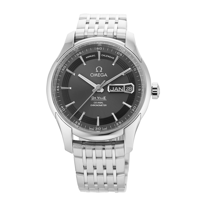 Pre-Owned Omega De Ville Grey Steel Mens Watch 431.30.41.22.06.001