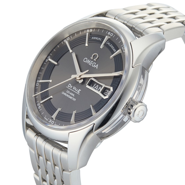 Pre-Owned Omega De Ville Grey Steel Mens Watch 431.30.41.22.06.001