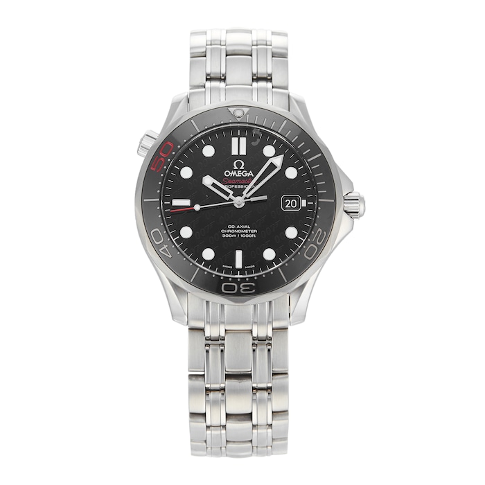 Pre-Owned Omega Pre-Owned Omega Seamaster Diver 300M 'James Bond 50th Anniversary' Edition Mens Watch 212.30.41.20.01.005