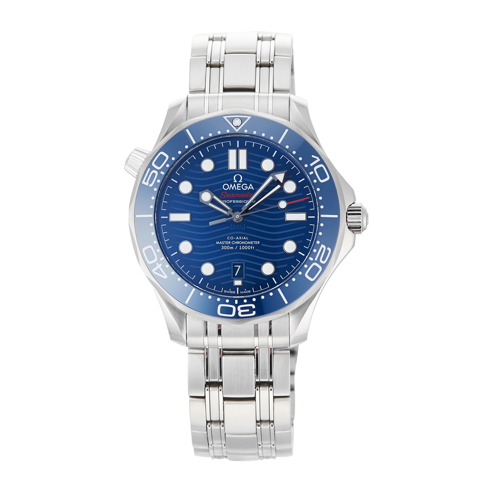 Pre-Owned Omega Seamaster Blue Steel Mens Watch 210.30.42.20.03.001