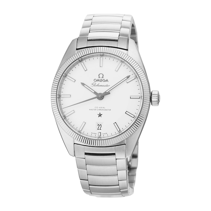 Pre-Owned Omega Pre-Owned Omega Constellation Globemaster Silver Steel Mens Watch 130.30.39.21.02.001