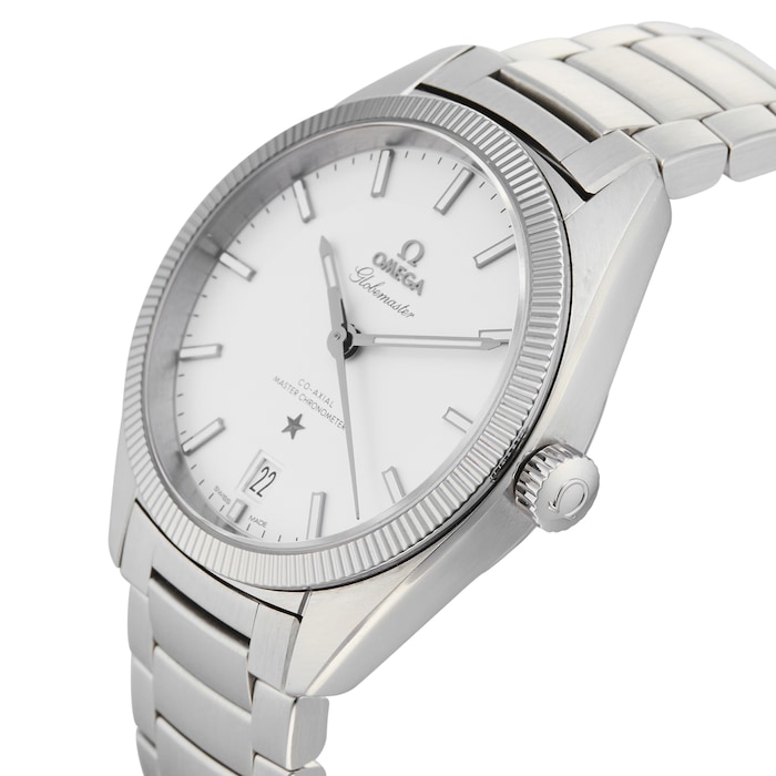 Pre-Owned Omega Pre-Owned Omega Constellation Globemaster Silver Steel Mens Watch 130.30.39.21.02.001
