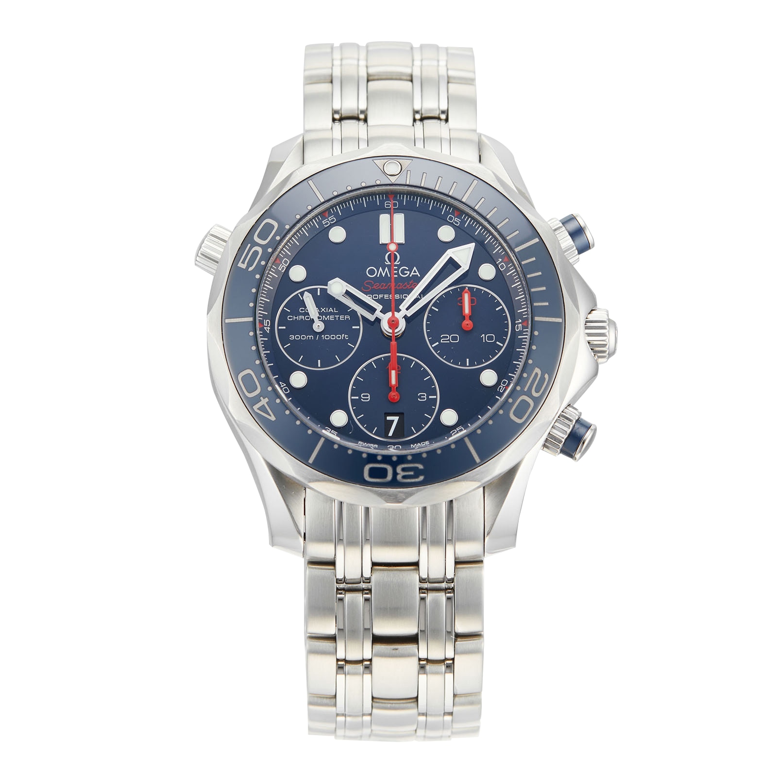 Pre-Owned Omega Pre-Owned Omega Seamaster Diver 300M Chronograph Mens Watch 212.30.42.50.03.001 Pre-Owned Omega Pre-Owned Omega Seamaster Diver 300M Chronograph Mens Watch 212.30.42.50.03.001