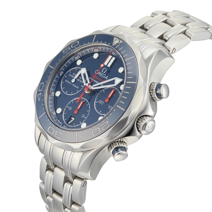 Pre-Owned Omega Pre-Owned Omega Seamaster Diver 300M Chronograph Mens Watch 212.30.42.50.03.001