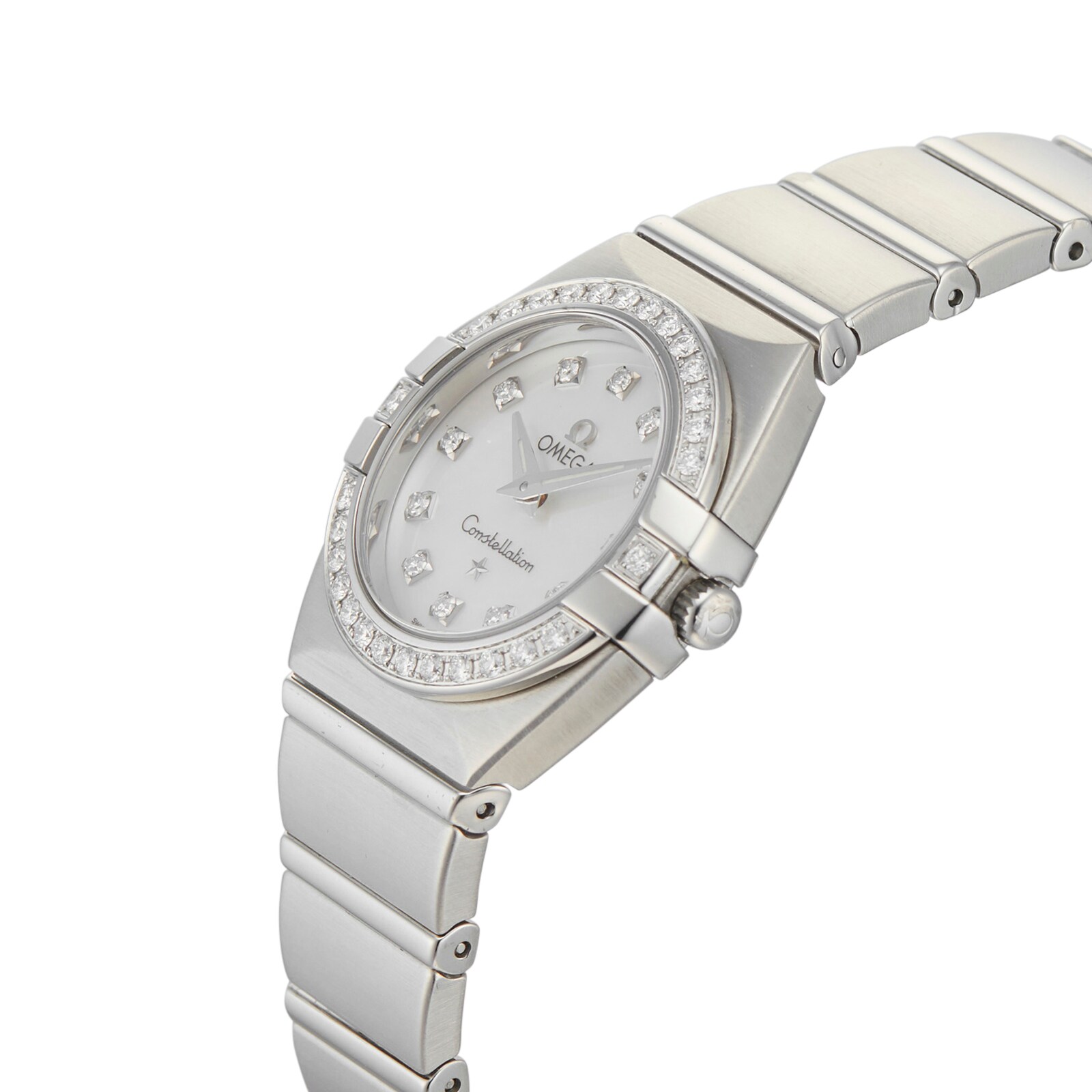 Pre-Owned Omega Pre-Owned Omega Constellation Double Eagle Quartz Ladies Watch 1589.75.00 Pre-Owned Omega Pre-Owned Omega Constellation Double Eagle Quartz Ladies Watch 1589.75.00