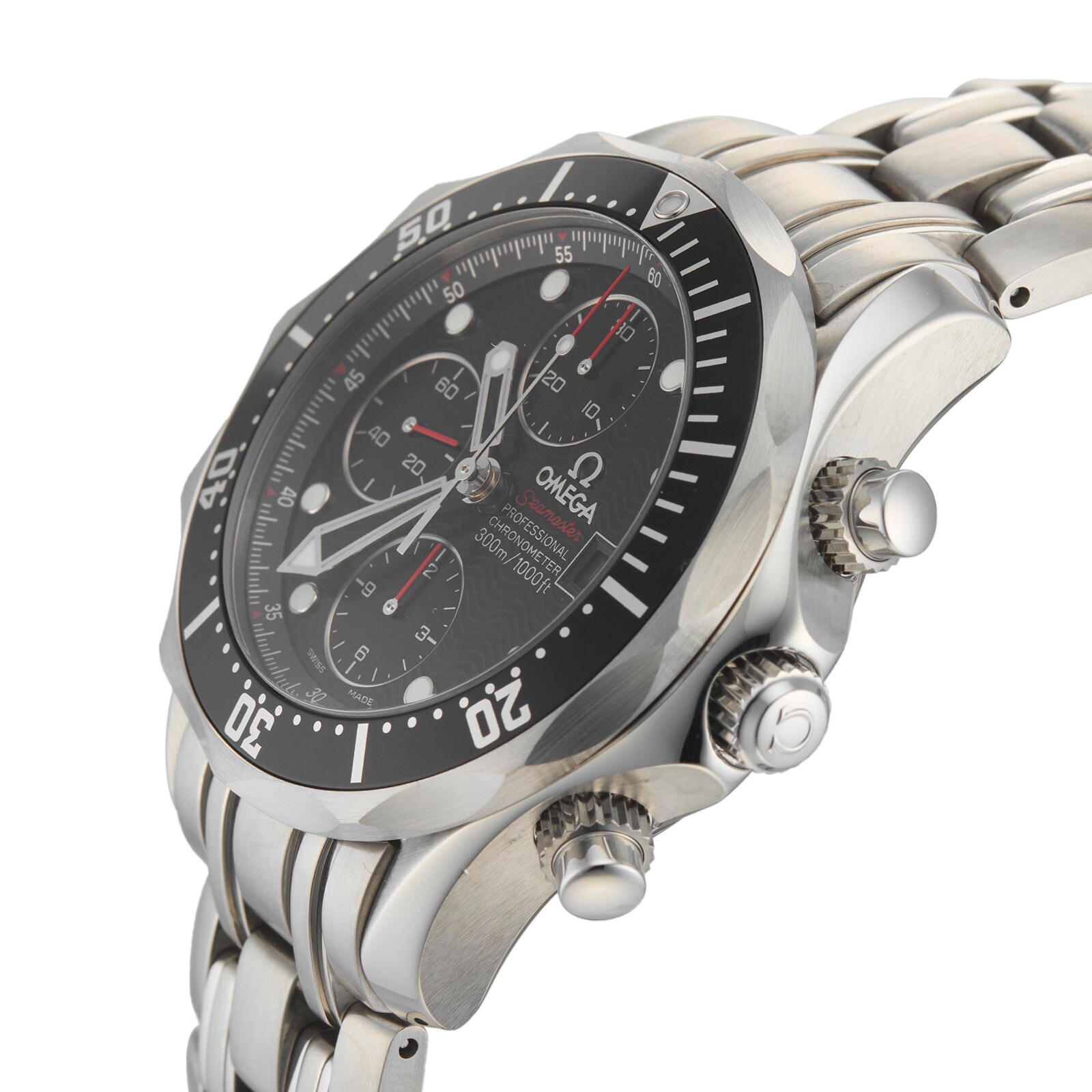 Pre-Owned Omega Seamaster Diver 300M Chronograph Mens Watch 213.30.42.40.01.001