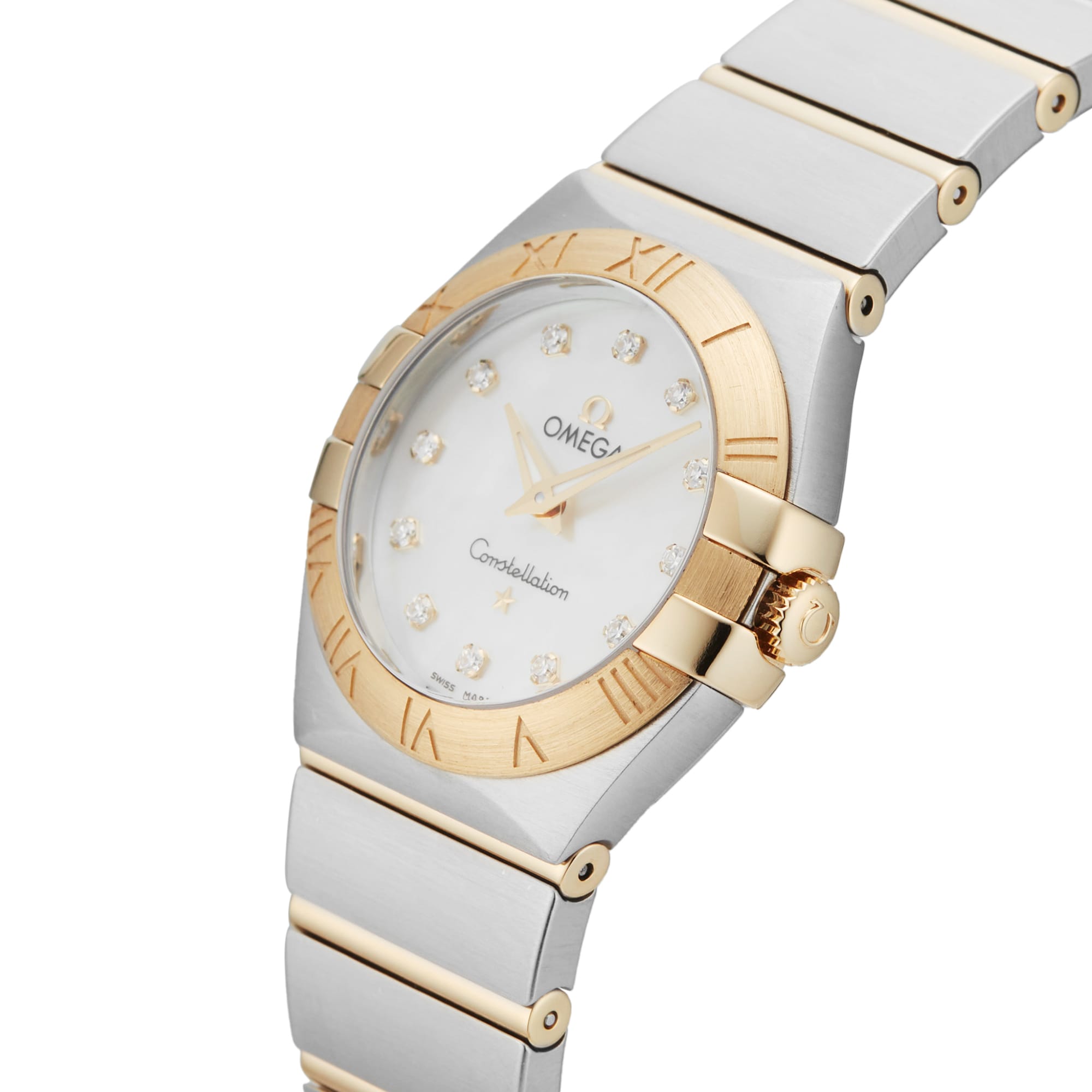 Pre-Owned Omega Constellation 27mm Stainless Steel and Yellow Gold Pre-Owned Omega Constellation 27mm Stainless Steel and Yellow Gold