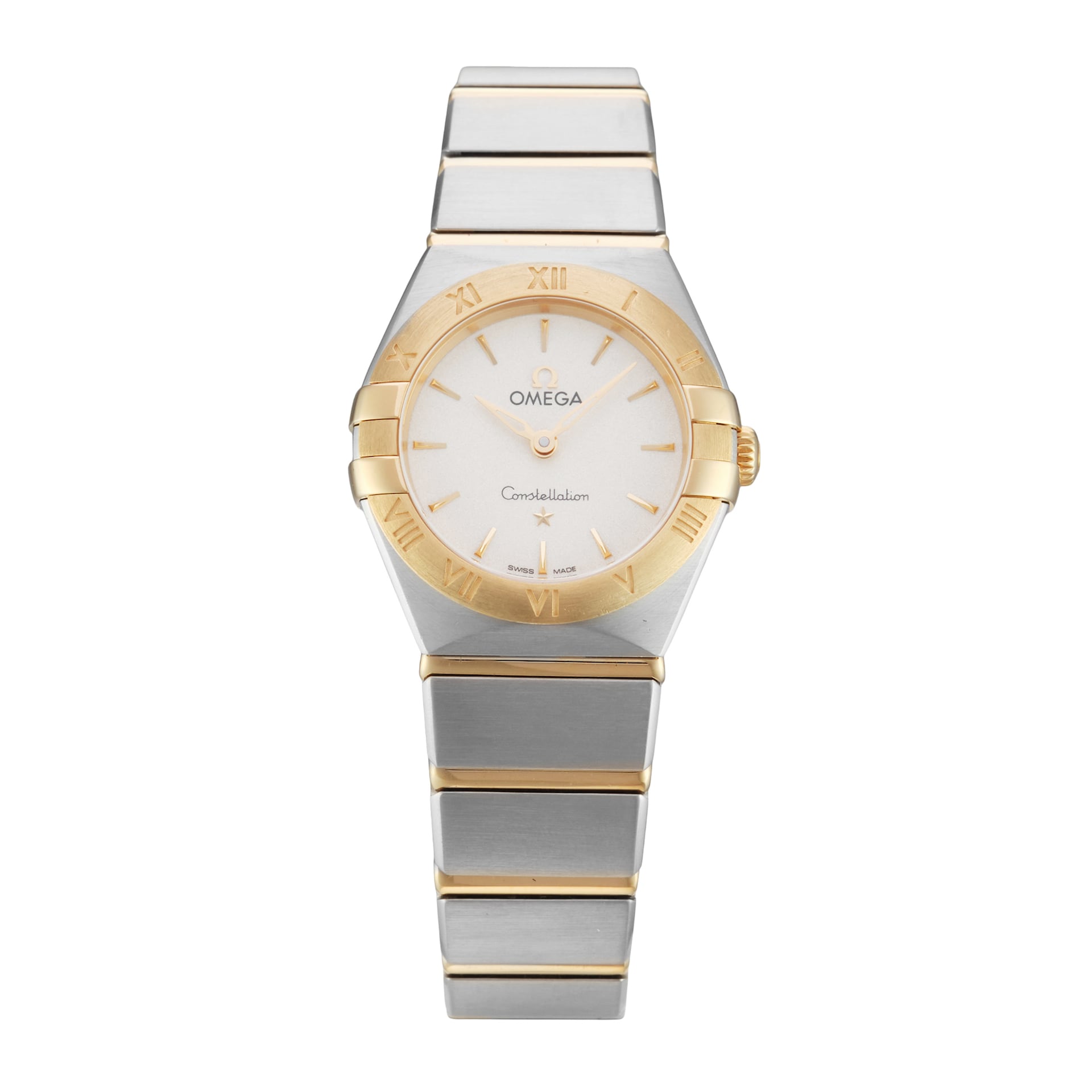 Pre-Owned Omega Constellation 25mm Stainless Steel and Yellow Gold