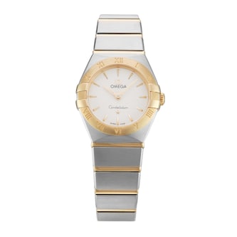 Pre-Owned Omega Constellation 25mm Stainless Steel and Yellow Gold