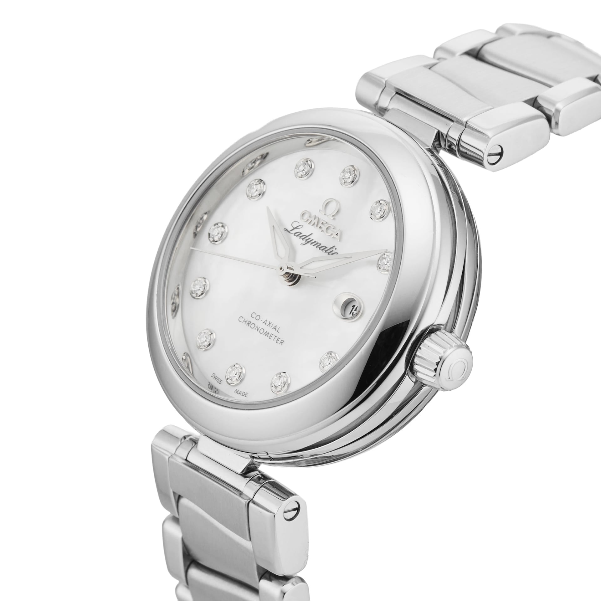 Pre-Owned Omega De Ville Ladymatic 34mm Stainless Steel Pre-Owned Omega De Ville Ladymatic 34mm Stainless Steel