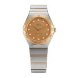 Pre-Owned Omega Constellation 28mm Stainless Steel and Yellow Gold