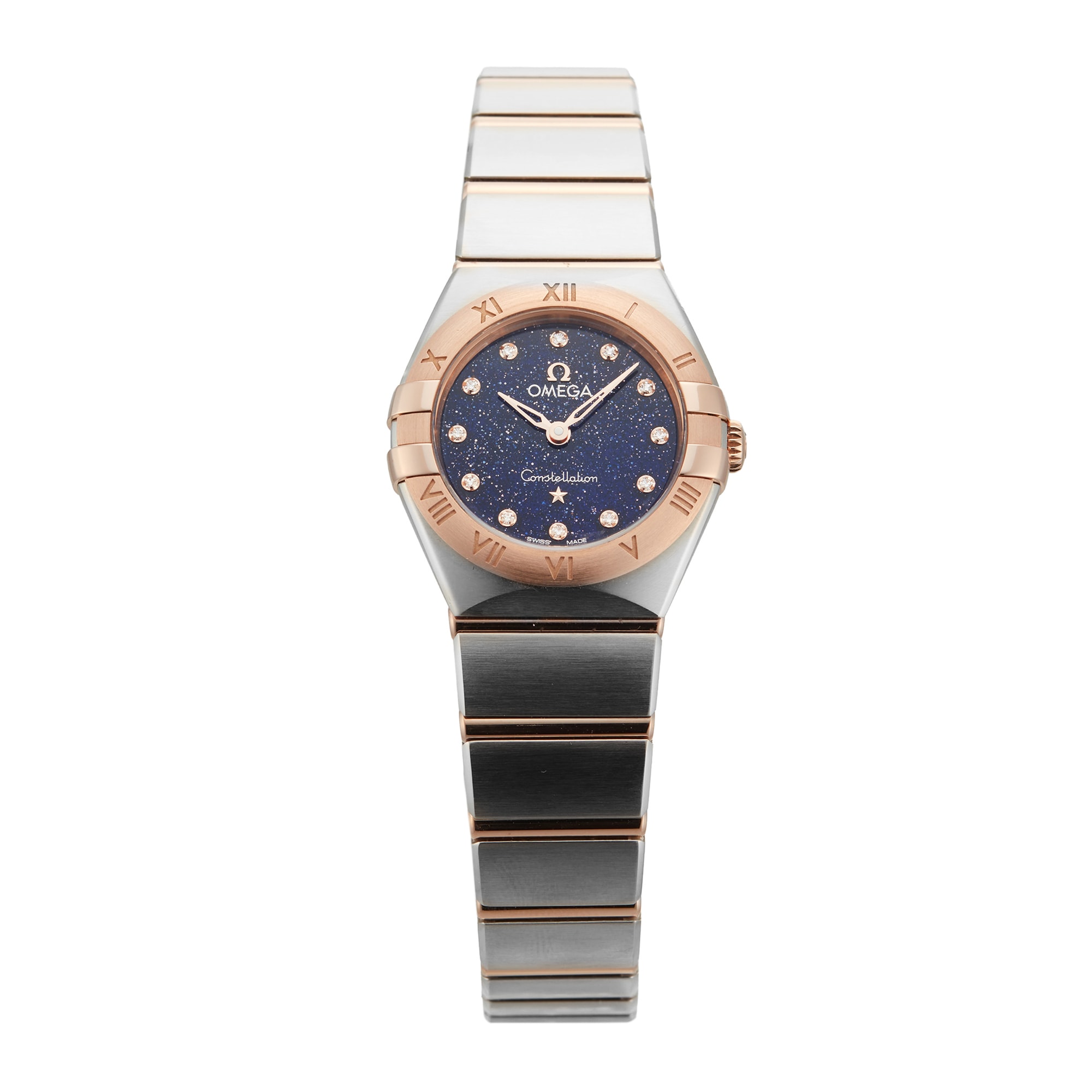 Pre-Owned Omega Constellation 25mm Stainless Steel and Rose Gold Pre-Owned Omega Constellation 25mm Stainless Steel and Rose Gold