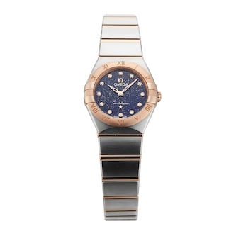 Pre-Owned Omega Constellation 25mm Stainless Steel and Rose Gold