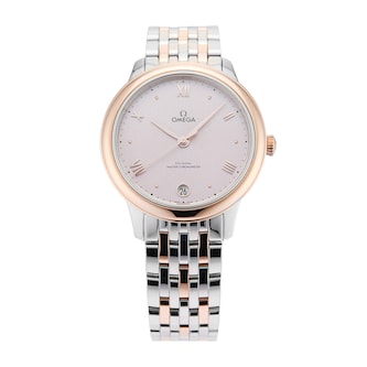 Pre-Owned Omega De Ville Prestige 34mm Stainless Steel and Rose Gold