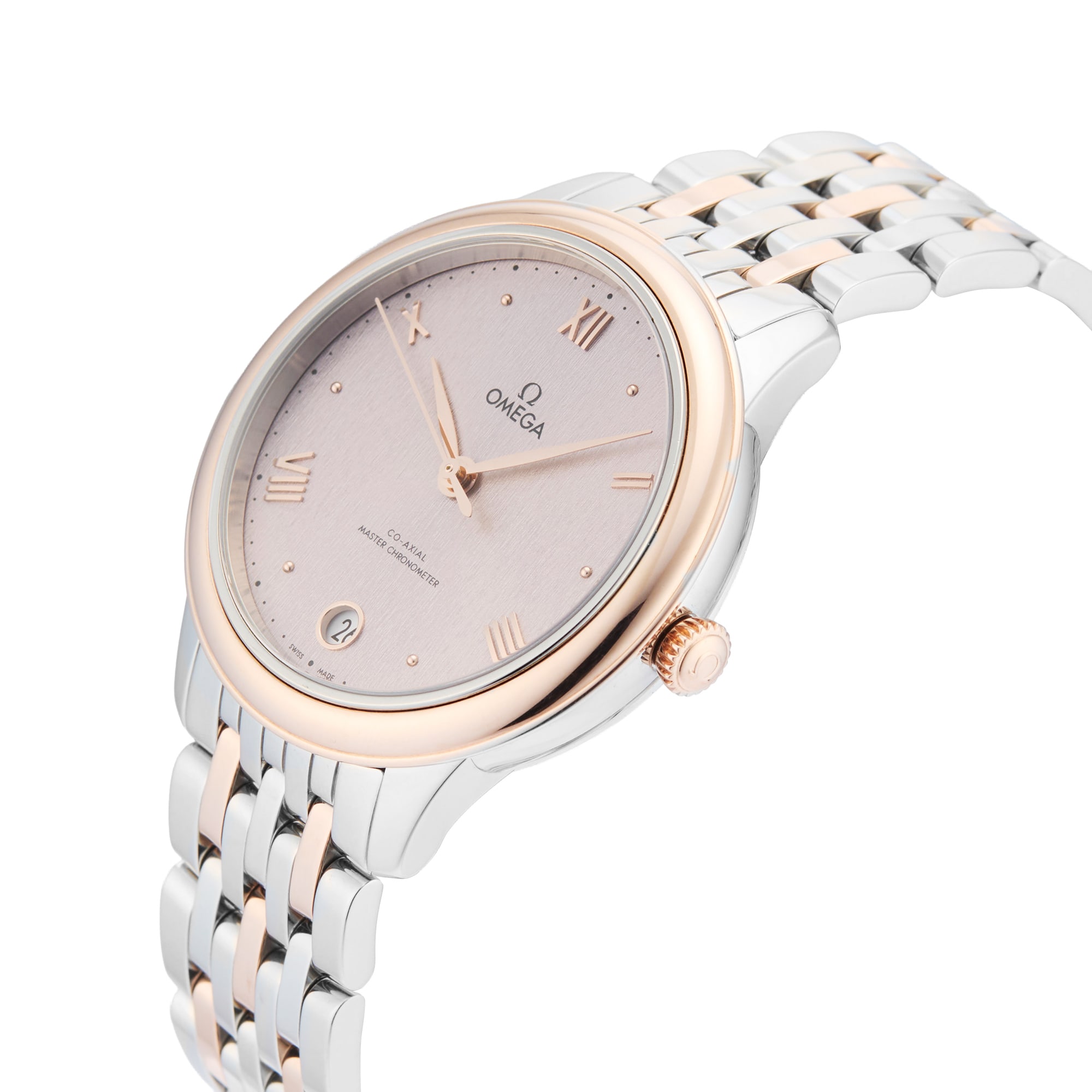 Pre-Owned Omega De Ville Prestige 34mm Stainless Steel and Rose Gold