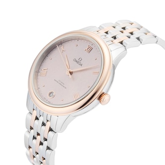 Pre-Owned Omega De Ville Prestige 34mm Stainless Steel and Rose Gold