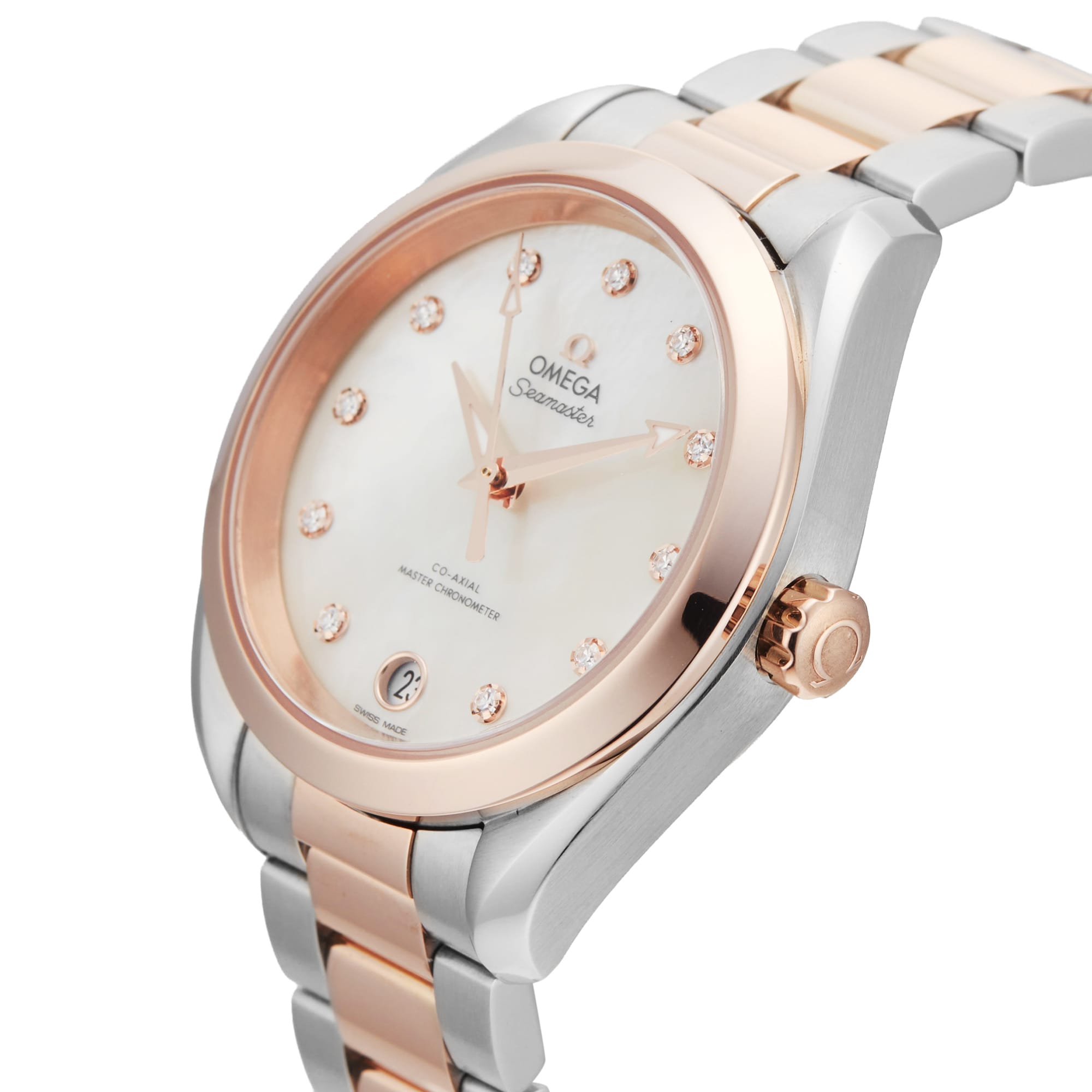 Pre-Owned Omega Seamaster Aqua Terra 150M 34mm Stainless Steel and Rose Gold