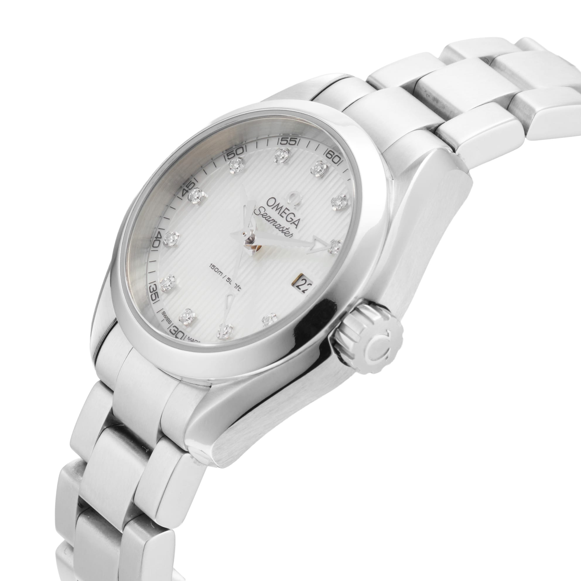 Pre-Owned Omega Seamaster Aqua Terra 150M 30mm Stainless Steel Pre-Owned Omega Seamaster Aqua Terra 150M 30mm Stainless Steel