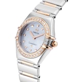 Pre-Owned Omega Constellation 22.5mm Stainless Steel and Rose Gold
