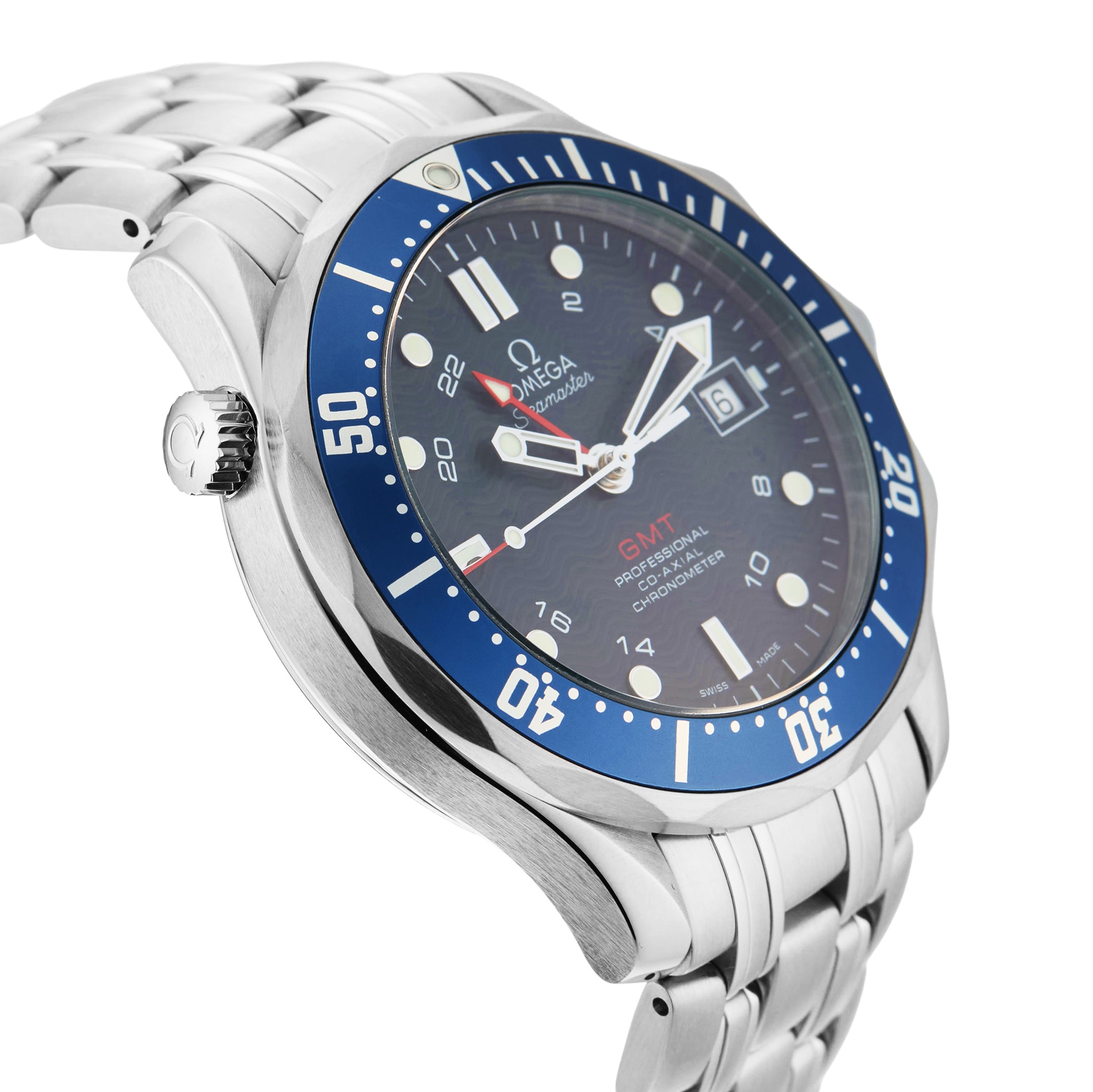 Pre-Owned Omega Seamaster GMT 41mm Stainless Steel Pre-Owned Omega Seamaster GMT 41mm Stainless Steel