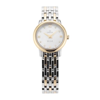 Pre-Owned Omega De Ville Prestige 24.4mm Stainless Steel and Yellow Gold