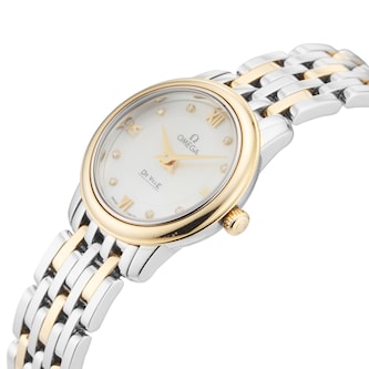 Pre-Owned Omega De Ville Prestige 24.4mm Stainless Steel and Yellow Gold