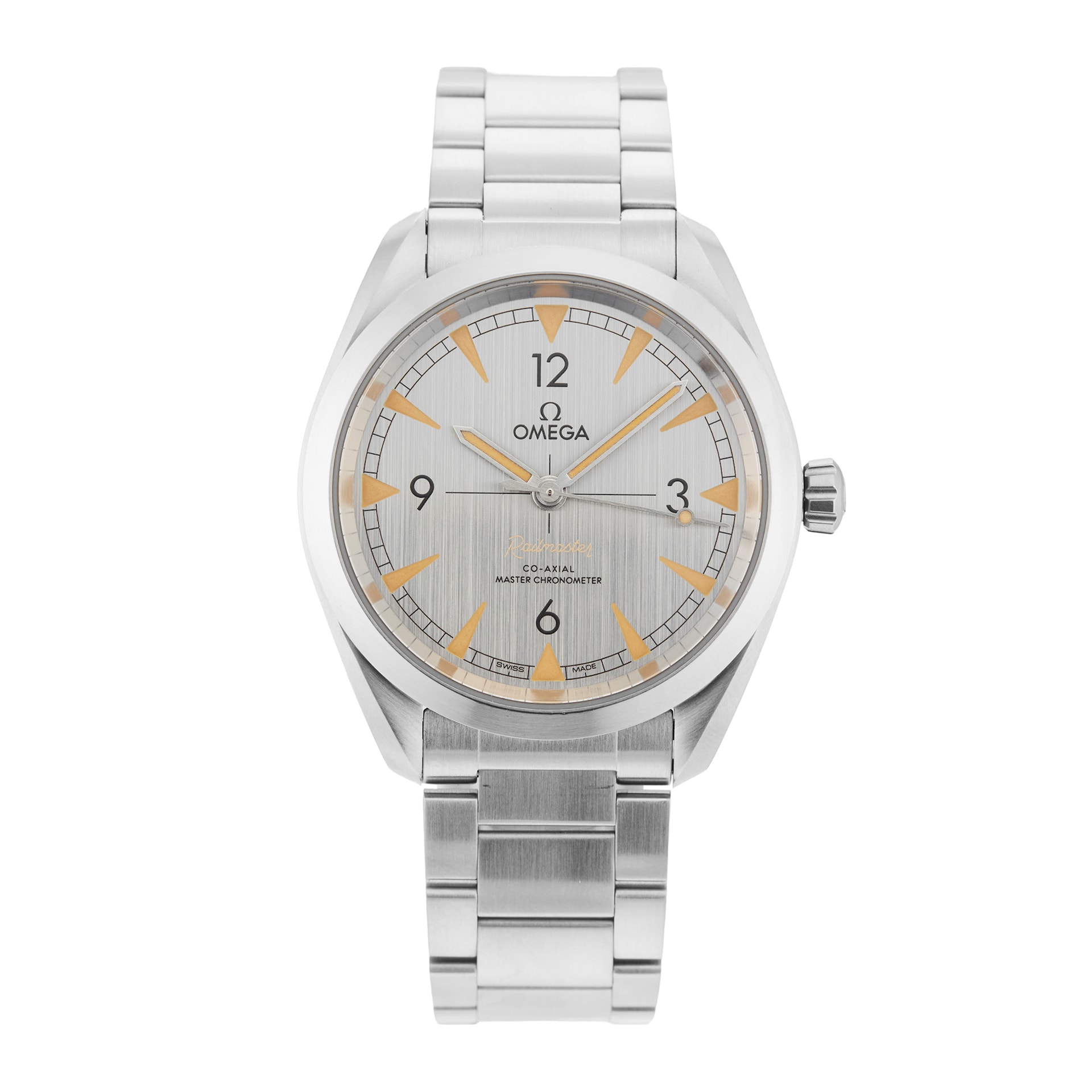Pre-Owned Omega Seamaster Railmaster 40mm Stainless Steel O22010402006001 Pre-Owned Omega Seamaster Railmaster 40mm Stainless Steel O22010402006001