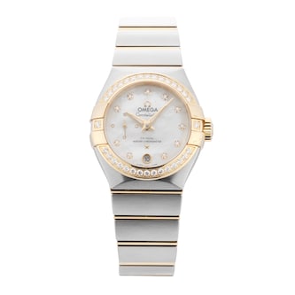 Pre-Owned Omega Constellation 27mm Stainless Steel and Yellow Gold Pre-Owned Omega Constellation 27mm Stainless Steel and Yellow Gold
