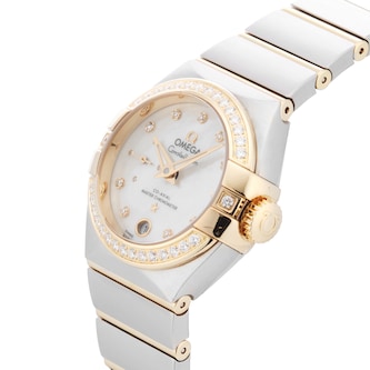 Pre-Owned Omega Constellation 27mm Stainless Steel and Yellow Gold Pre-Owned Omega Constellation 27mm Stainless Steel and Yellow Gold