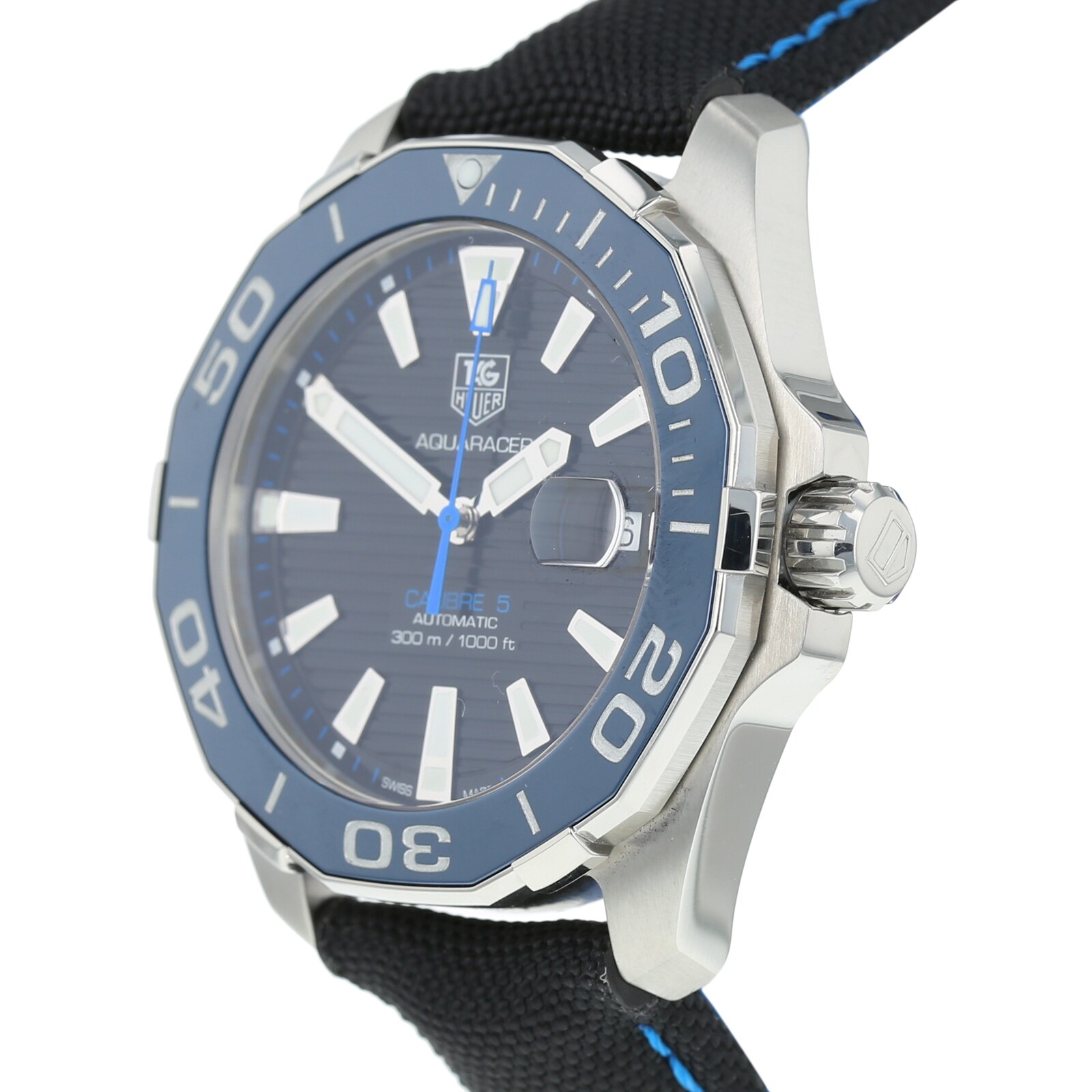 tag heuer aquaracer calibre 5 second hand