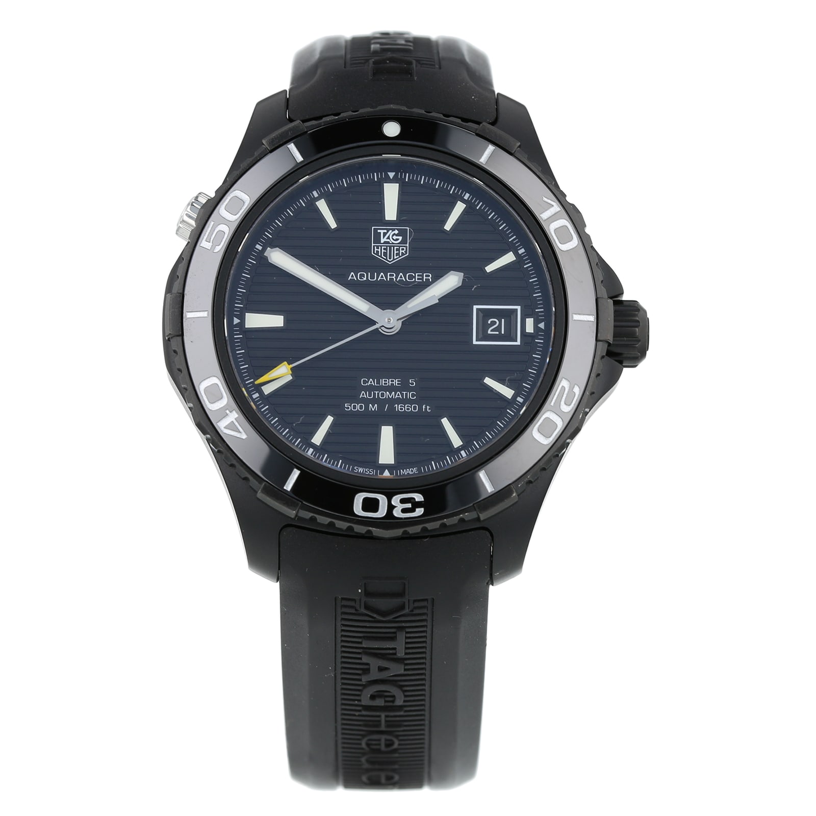 Pre-Owned TAG Heuer Aquaracer Calibre 5 Mens Watch WAK2180 Pre-Owned TAG Heuer Aquaracer Calibre 5 Mens Watch WAK2180