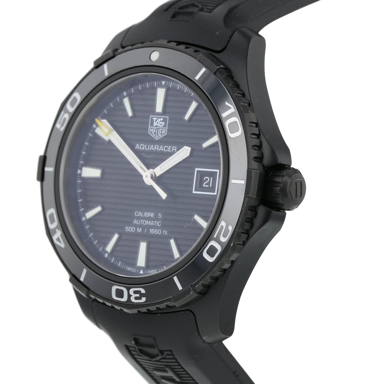 Pre-Owned TAG Heuer Aquaracer Calibre 5 Mens Watch WAK2180 Pre-Owned TAG Heuer Aquaracer Calibre 5 Mens Watch WAK2180