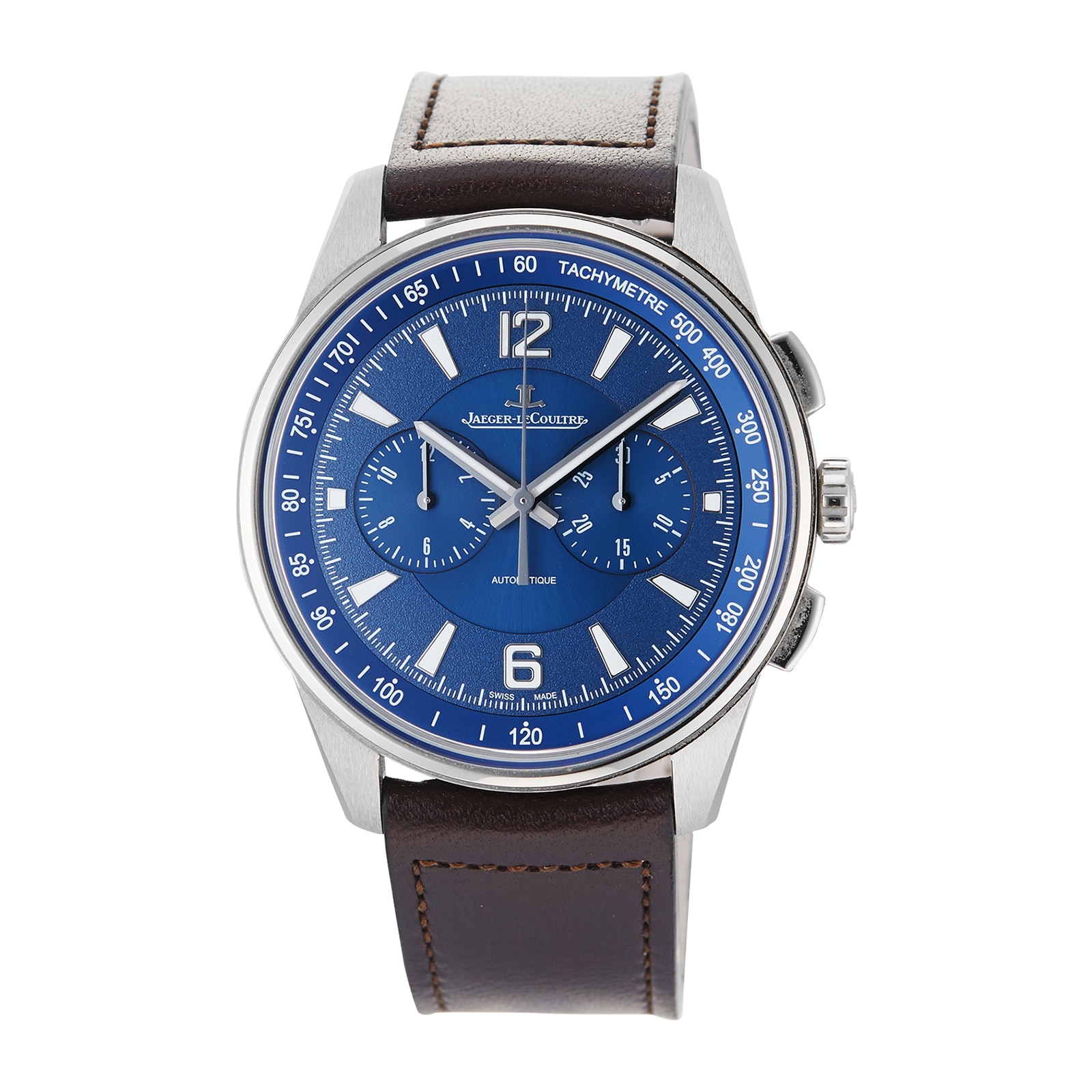 Pre-Owned Jaeger-LeCoultre Polaris Chronograph Blue Steel Mens Watch Q9028480 Pre-Owned Jaeger-LeCoultre Polaris Chronograph Blue Steel Mens Watch Q9028480