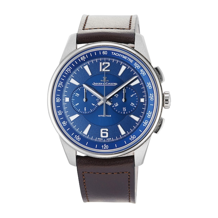 Pre-Owned Jaeger-LeCoultre Pre-Owned Jaeger-LeCoultre Polaris Chronograph Blue Steel Mens Watch Q9028480