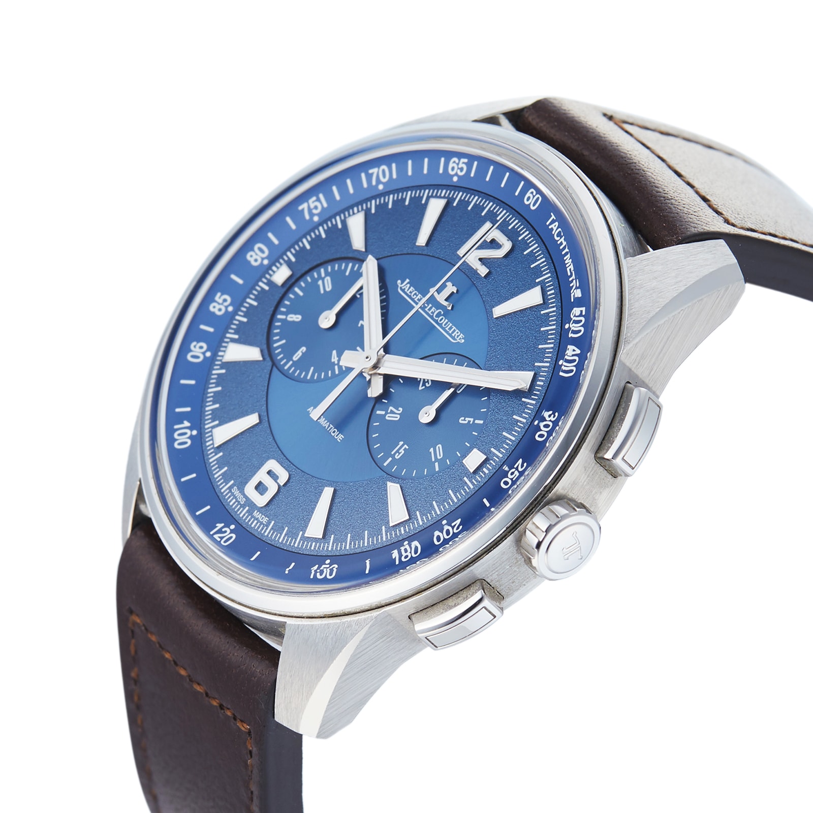 Pre-Owned Jaeger-LeCoultre Polaris Chronograph Blue Steel Mens Watch Q9028480 Pre-Owned Jaeger-LeCoultre Polaris Chronograph Blue Steel Mens Watch Q9028480