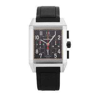 Pre-Owned Jaeger-LeCoultre Reverso Squadra Chronograph GMT 35mm Stainless Steel 230.8.45