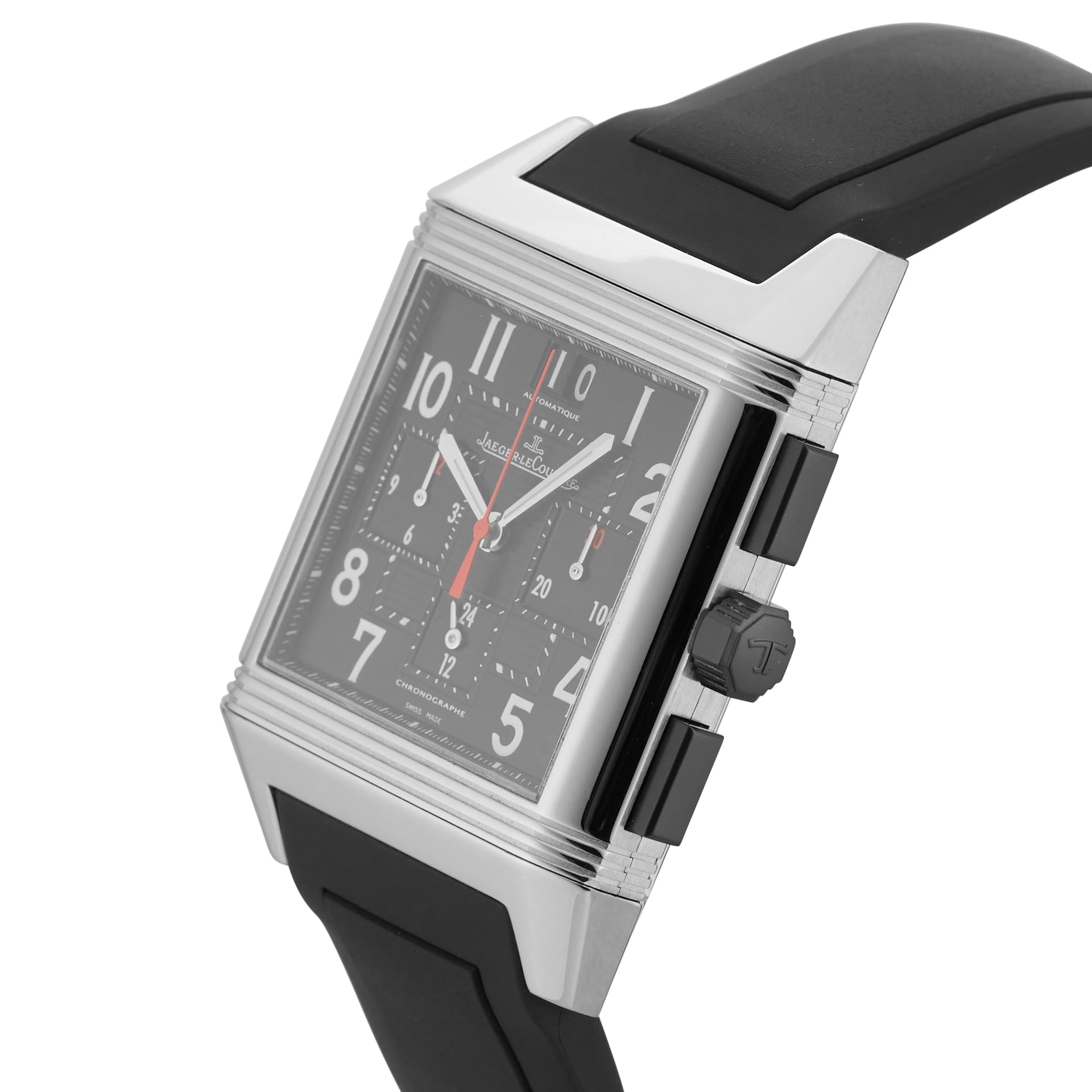 Pre-Owned Jaeger-LeCoultre Reverso Squadra Chronograph GMT 35mm Stainless Steel 230.8.45
