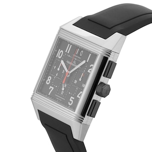 Pre-Owned Jaeger-LeCoultre Reverso Squadra Chronograph GMT 35mm Stainless Steel 230.8.45