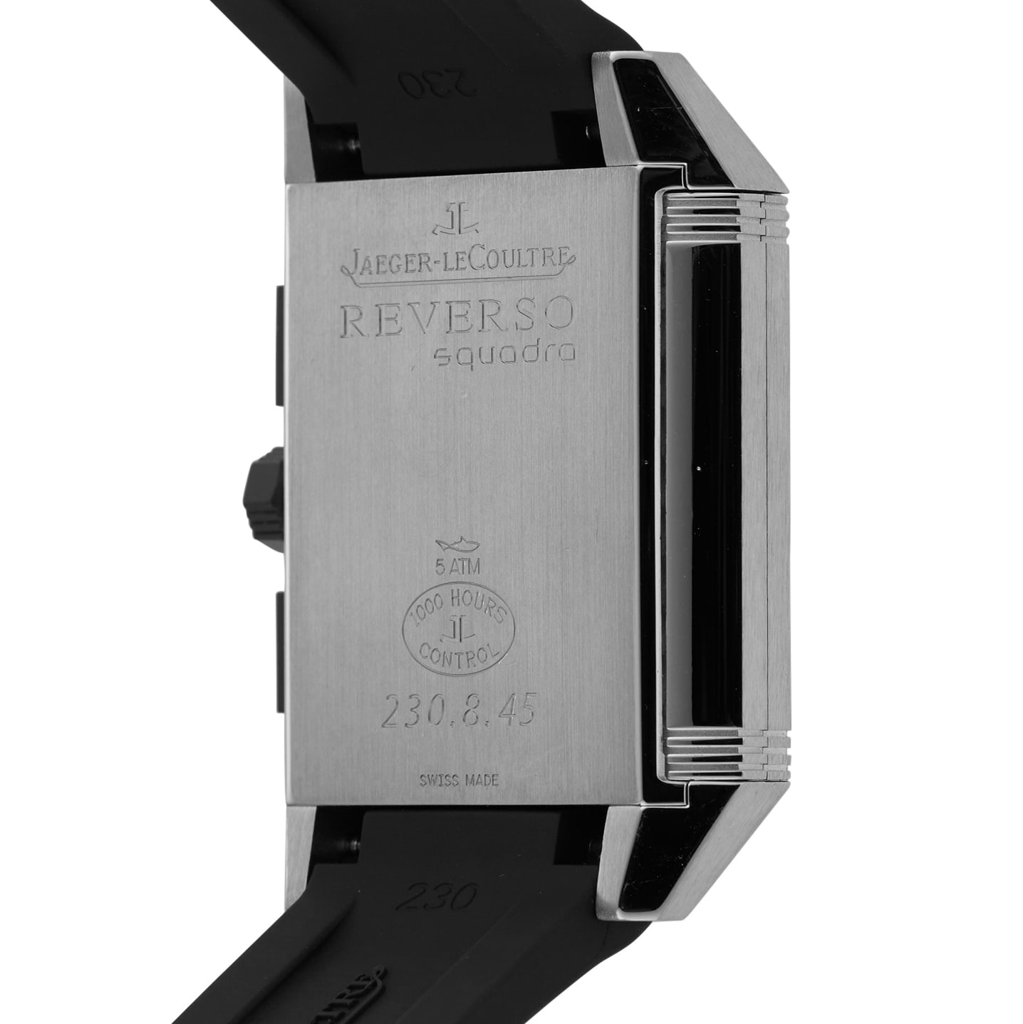 Pre-Owned Jaeger-LeCoultre Reverso Squadra Chronograph GMT 35mm Stainless Steel 230.8.45