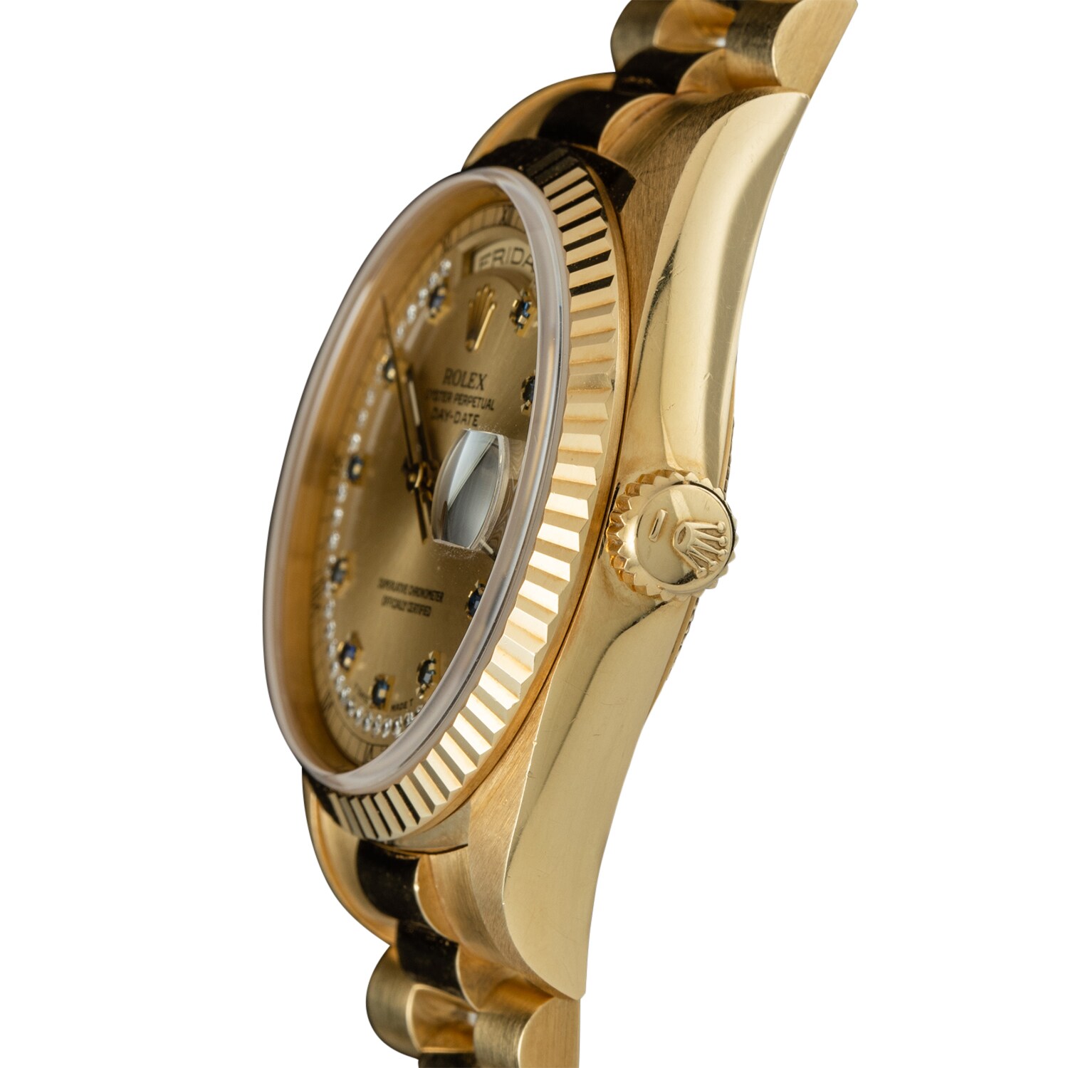 Pre-Owned Rolex by Analog Shift Pre-Owned Rolex Day-Date 'String' Dial