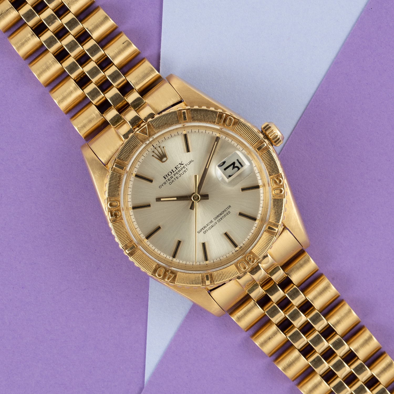Pre-Owned Rolex by Analog Shift Pre-Owned Rolex Datejust 'Thunderbird' 18K