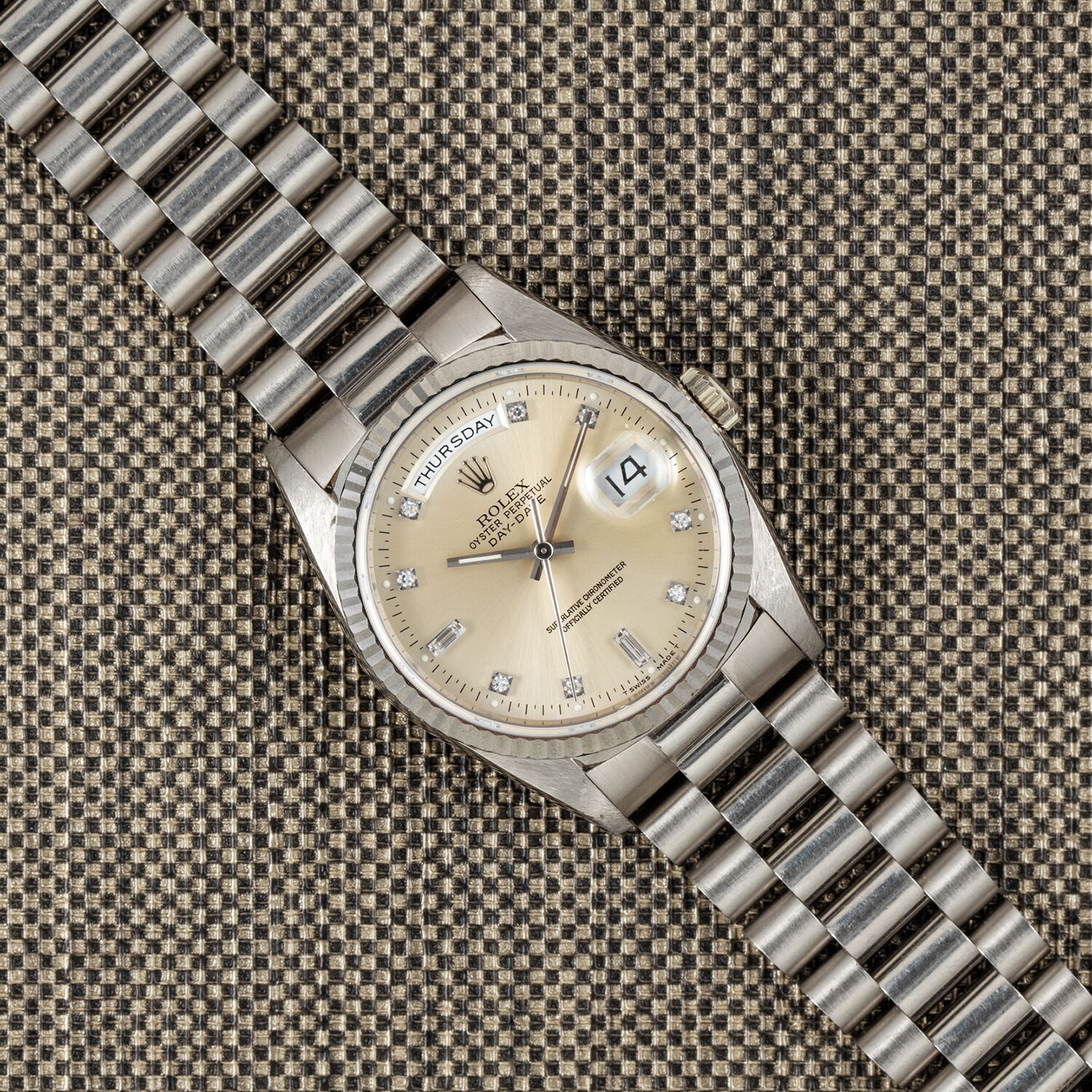 Pre-Owned Rolex by Analog Shift Pre-Owned Rolex Day-Date Diamond Dial